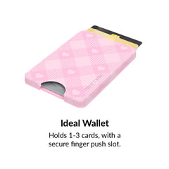 Dolly Pink Gingham MagSafe Wallet