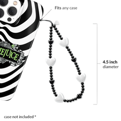 Black & White Heart Charm