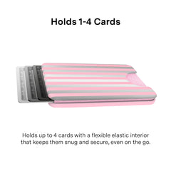 Pink Chrome Stripes MagSafe Wallet