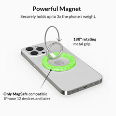 Key Lime Leopard MagSafe Grip Ring