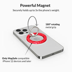 Red Hot Leopard MagSafe Grip Ring