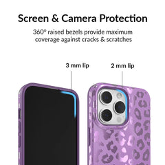 Amethyst Leopard iPhone Case