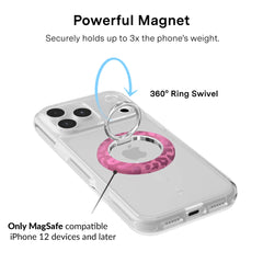 Pink Ruby Leopard MagSafe Grip Ring