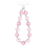 Pink Blossom Chain Phone Charm