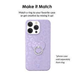 Lilac Leopard Phone Ring