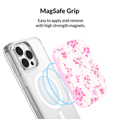 French Rose Floral Portable MagSafe Charger Power Pack