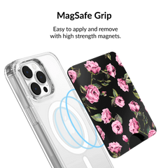 Pink Rose Floral MagSafe Wallet