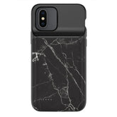 Black Marble iPhone Charging Case