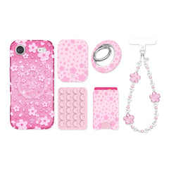 Cherry Blossom Glitter iPhone Bundle Set