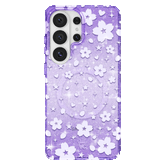 Lavender Cherry Blossom Glitter Samsung Case