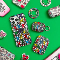Keith Haring Rainbow Dancers Portable MagSafe Charger Power Pack