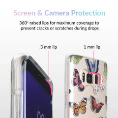 Vintage Butterfly Samsung Galaxy Clear Case