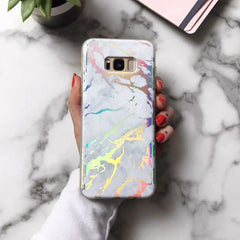 Holo White Marble Samsung Galaxy Case