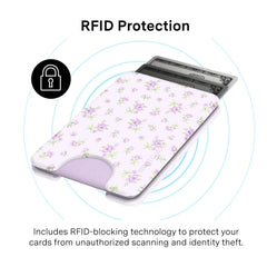 Dainty Lilac Floral MagSafe Wallet