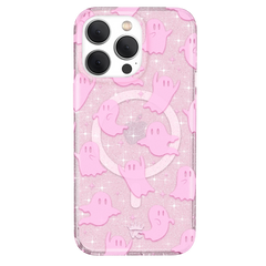Ghosted Pink Glitter iPhone Case
