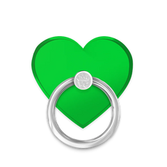 Neon Green Heart Phone Ring