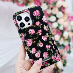 Pink Rose Floral MagSafe Wallet