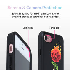 Neon Rose iPhone Case by Nessa