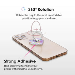 Purple Holo Moonstone Phone Ring