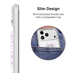 Dainty Lilac Floral MagSafe Grip Ring