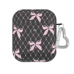 Lacy Pink Bows AirPod Case