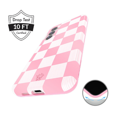 Pink Vibe Checkered Samsung Case