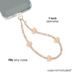 Nude Heart Phone Charm