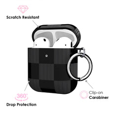 Noir Vibe Checkered AirPod Case