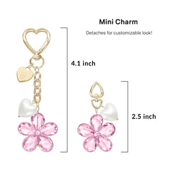 Pink Cherry Blossom Bag Charm