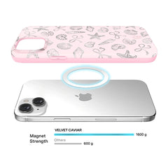 Pink Coastal Seashells iPhone Case