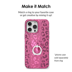 Pink Ruby Leopard Phone Ring