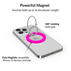 Neon Pink MagSafe Grip Ring