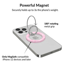 Dolly Pink Gingham MagSafe Grip Ring