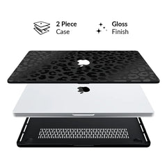 Black Leopard MacBook Case