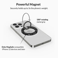 Black Marble MagSafe Grip Ring