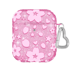 Cherry Blossom Glitter AirPod Case