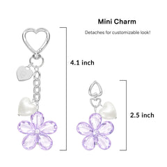 Lavender Cherry Blossom Bag Charm