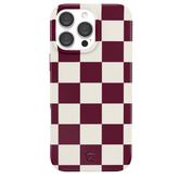 Burgundy Vibe Check iPhone Case