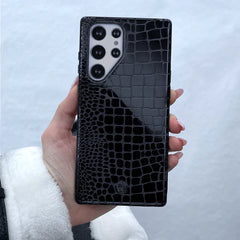 Black Croc Samsung Case