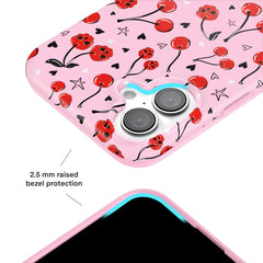 Sour Cherry Skulls iPhone Case