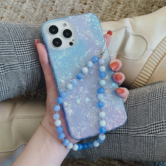 Blue Opal Phone Charm