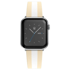 Tan & White Stripes Apple Watch Band