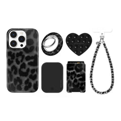 It Girl Black Leopard iPhone Bundle Set