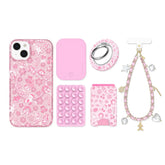 Pink Christmas Glitter iPhone Bundle