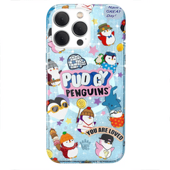 Pudgy Penguins Iceberg Glitter iPhone Case
