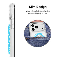 Aquamarine Polka Dot MagSafe Grip Ring