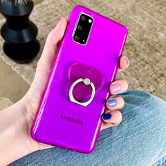 Neon Purple Clear Samsung Case
