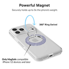 Lilac Stardust Glitter MagSafe Grip Ring