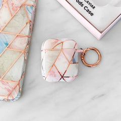 Geometric Marble Airpods Case