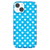 Aquamarine Polka Dot iPhone Case